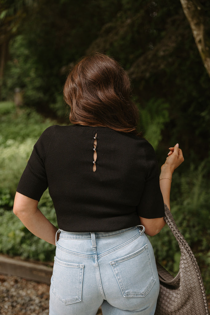 Classic Knit 3/4 Sleeve - Black