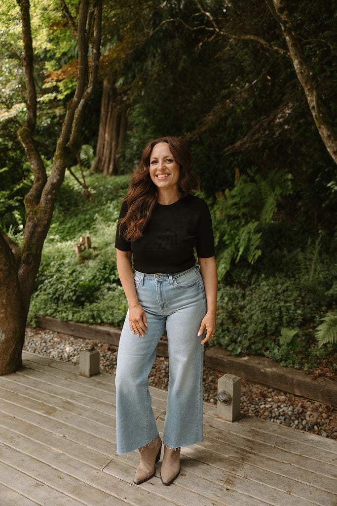 Classic Knit 3/4 Sleeve - Black