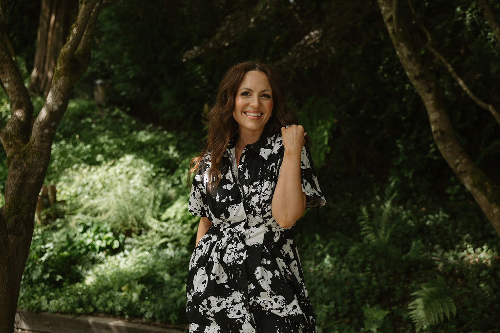 Black and White Shirt Dress