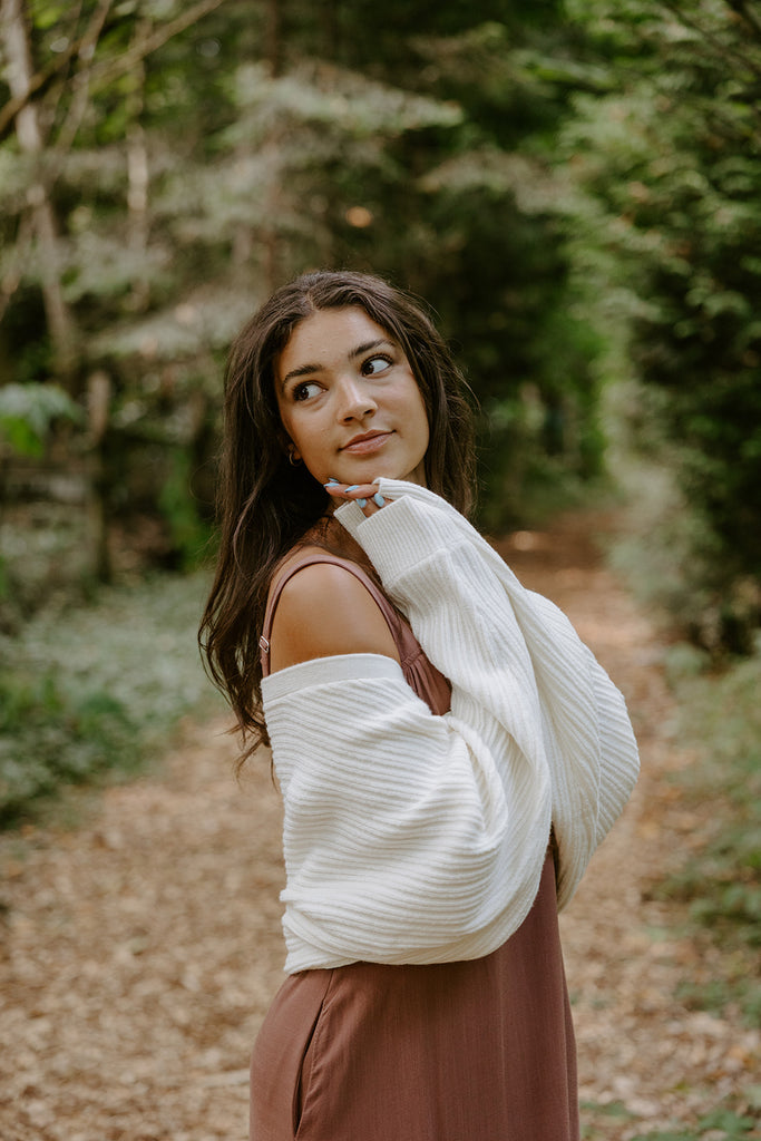 The Cropped Ballet Shrug - Cream