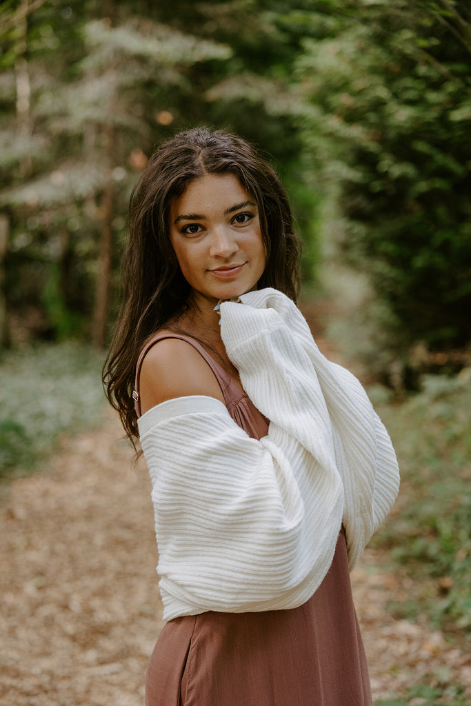 The Cropped Ballet Shrug - Cream