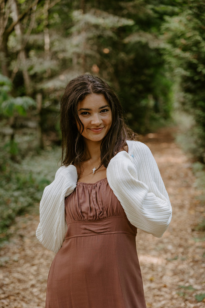 The Cropped Ballet Shrug - Cream