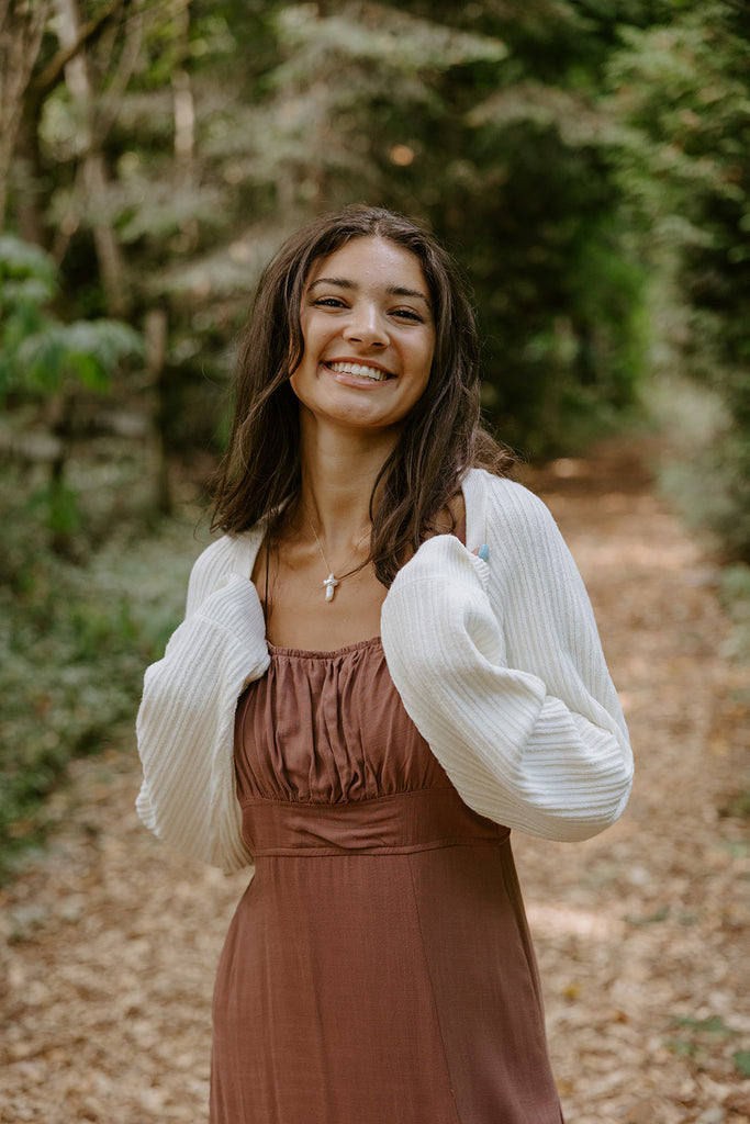 The Cropped Ballet Shrug - Cream