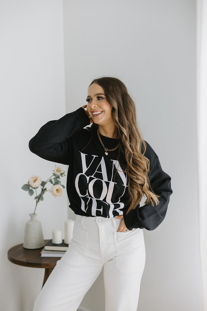 Vancouver Graphic Sweatshirt - Black