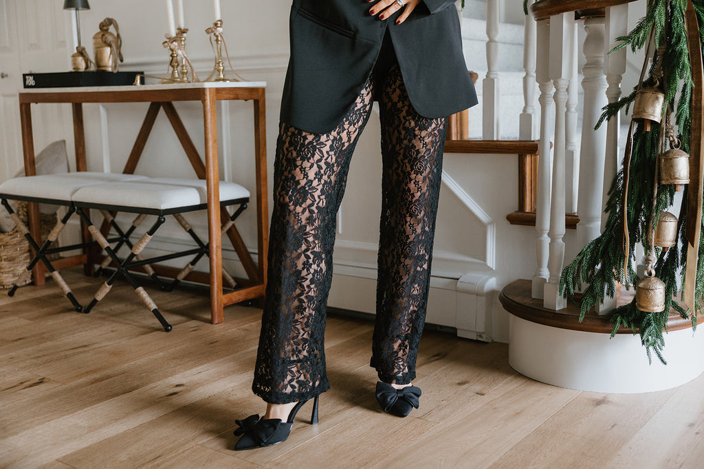 Lace Pants - Black