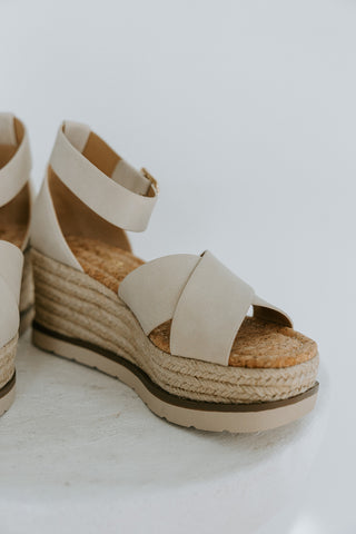 Woven Heel Sandal - White