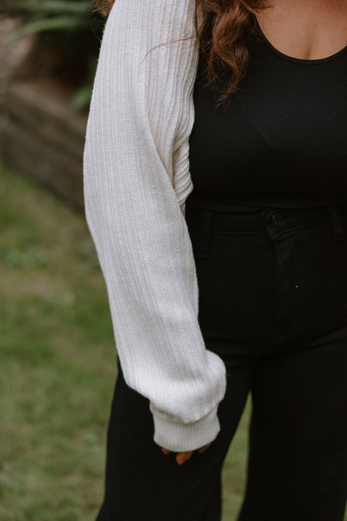 The Cropped Ballet Shrug - Cream