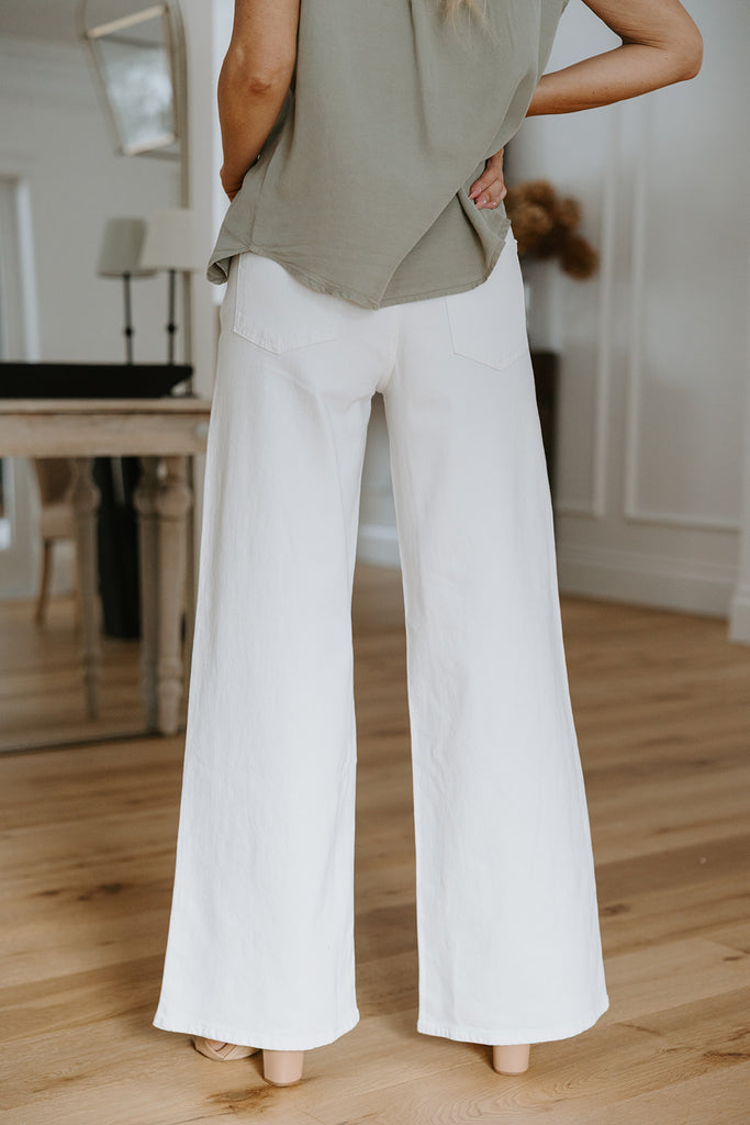 Palazzo Denim - White