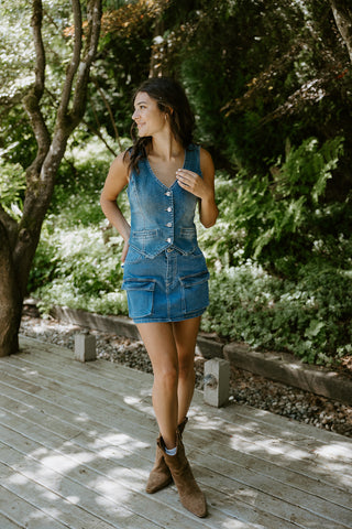 Button Up Blouse With Pocket - Cream