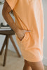 Casual T-Shirt Dress - Orange