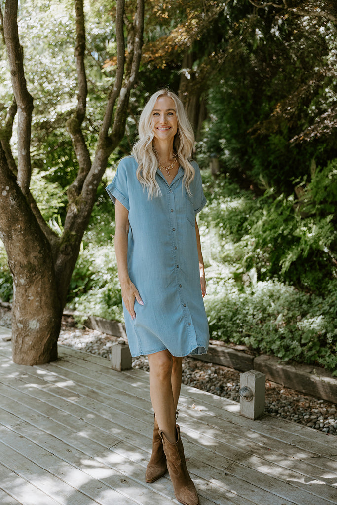 The Classic Denim Dress - Light Wash