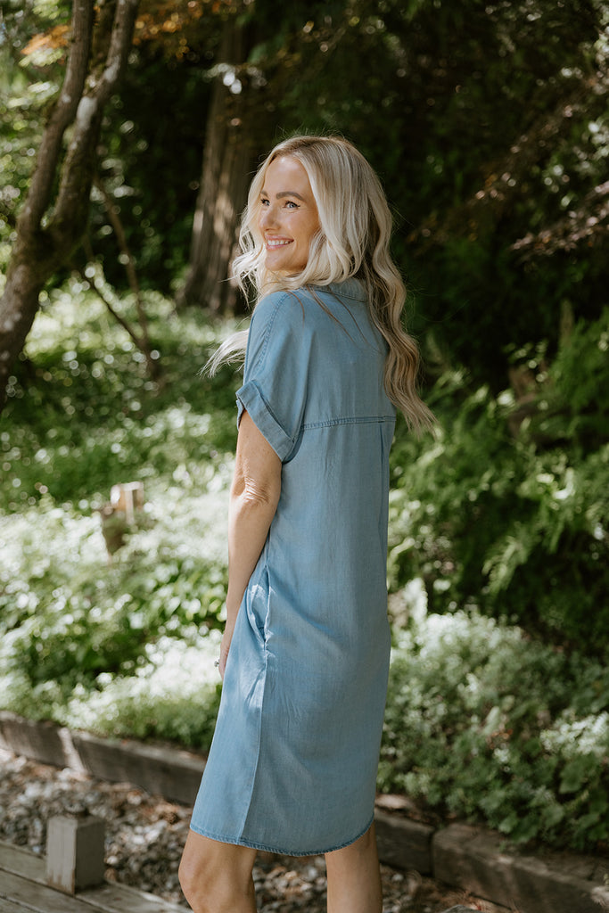 The Classic Denim Dress - Light Wash