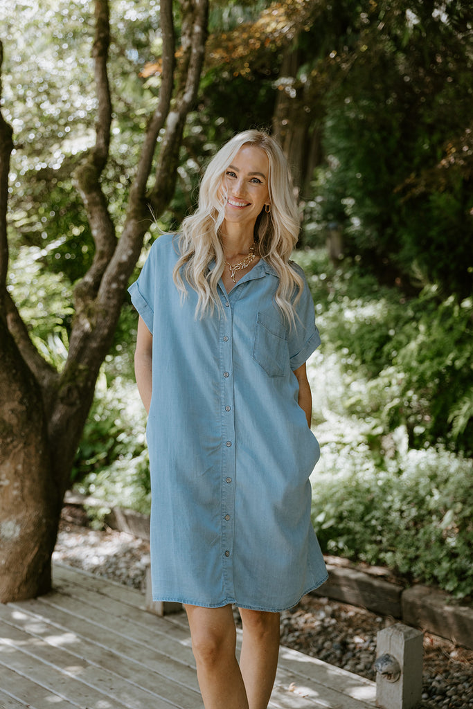 The Classic Denim Dress - Light Wash