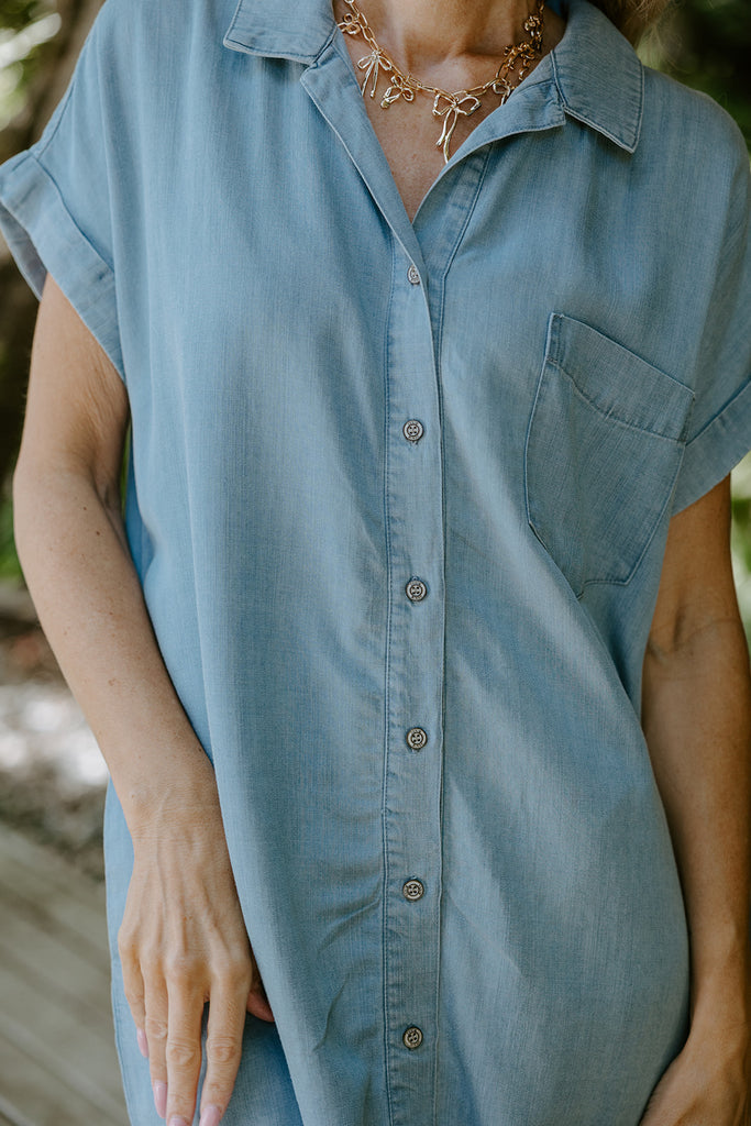 The Classic Denim Dress - Light Wash