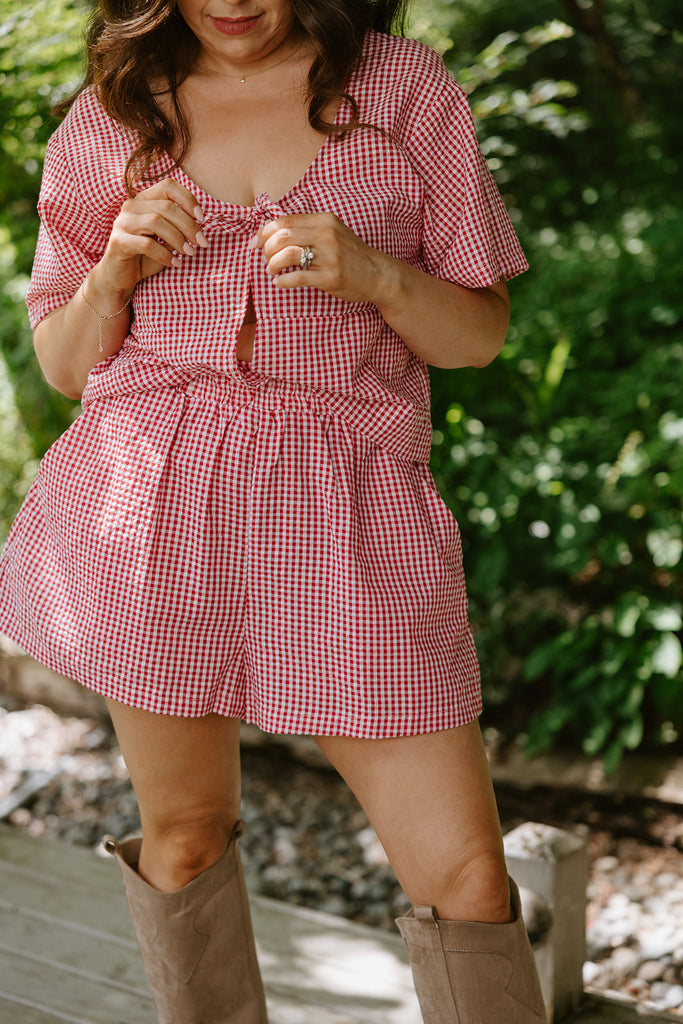 Gingham Summer Set - Red