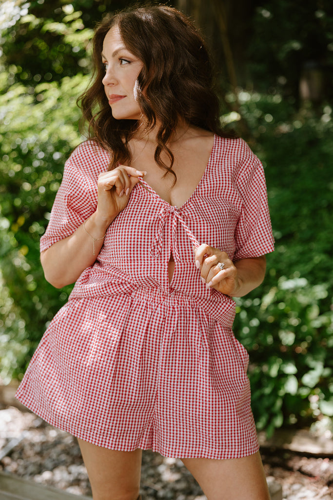 Gingham Summer Set - Red