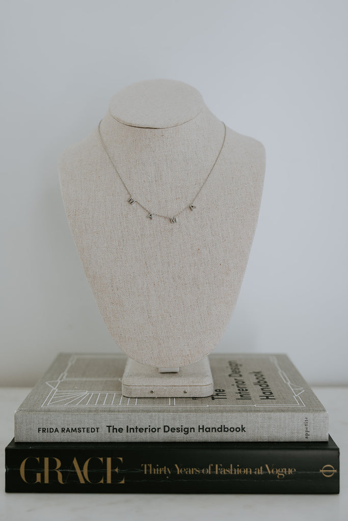 MAMA Necklace - Block Letter - Silver