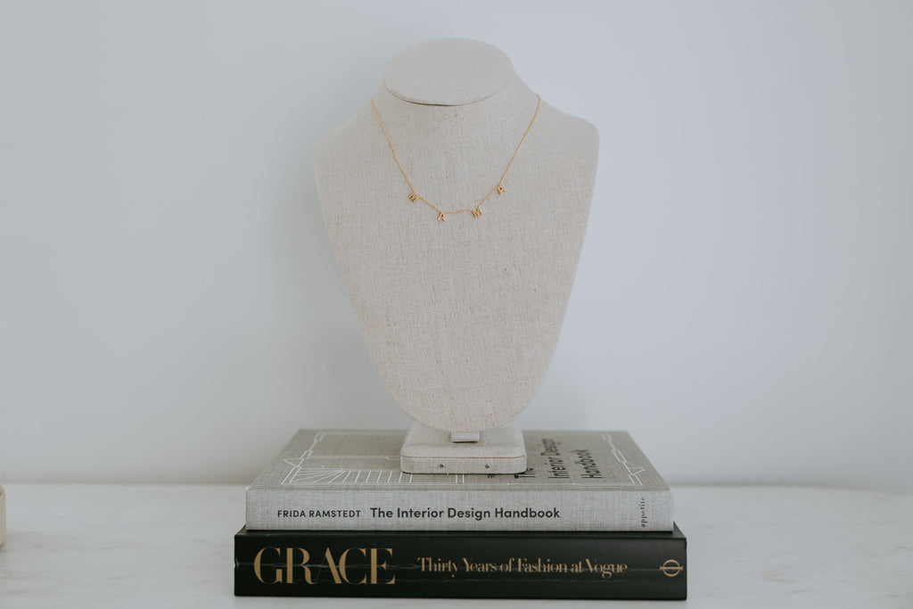 MAMA Necklace - Block Letter - Gold