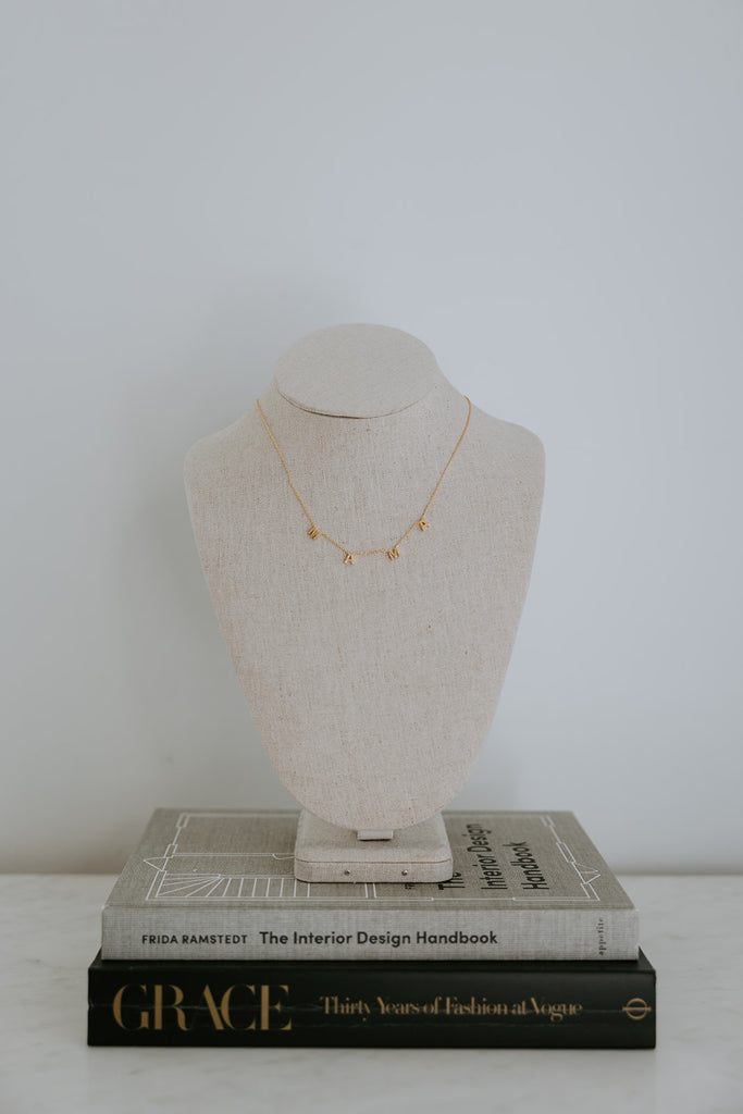 MAMA Necklace - Block Letter - Gold