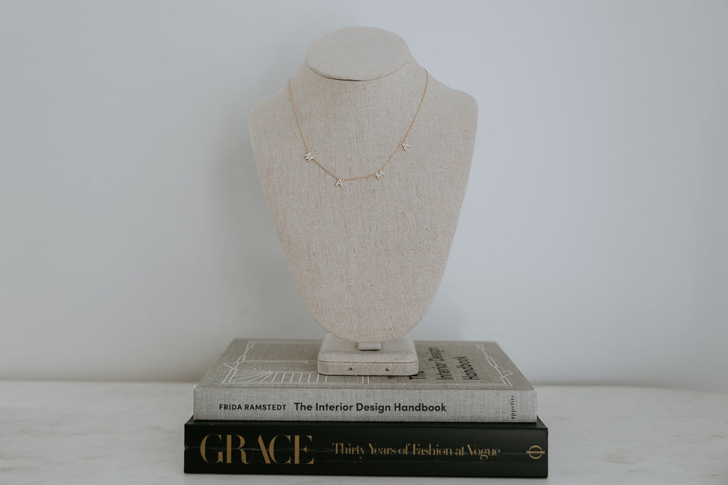 Sparkly MAMA Necklace - Gold