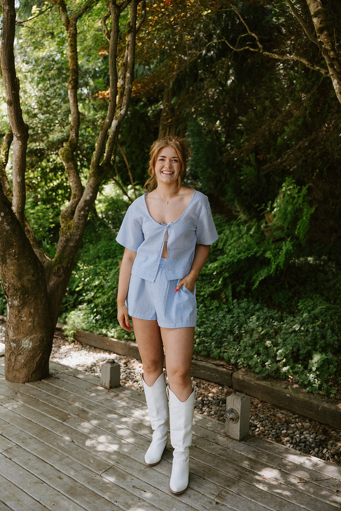 Gingham Summer Set - Blue