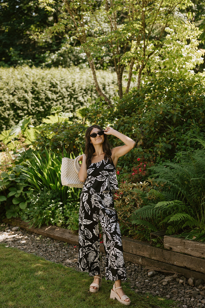 Tropical 2 Piece Set - Black