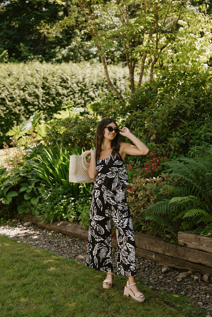 Tropical 2 Piece Set - Black