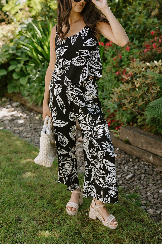 Tropical 2 Piece Set - Black