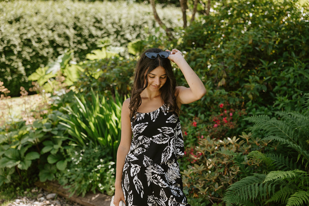 Tropical 2 Piece Set - Black