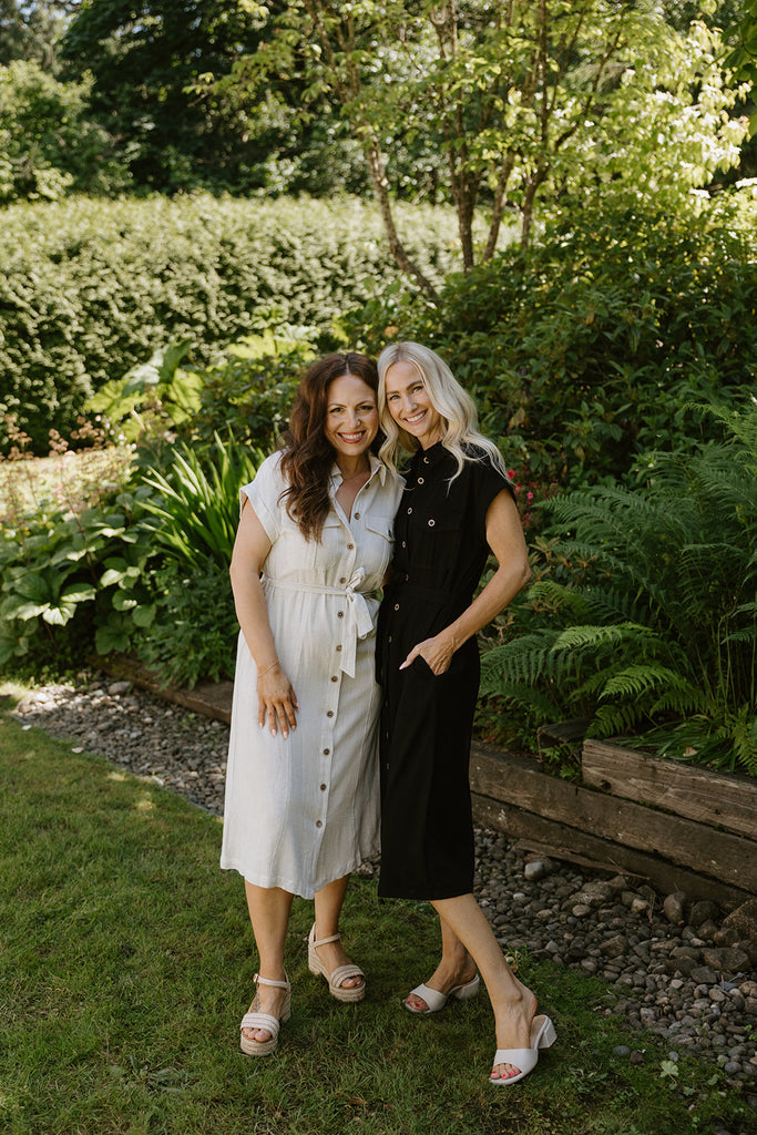 Button Up Utility Dress With Pockets - Black