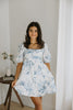 Floral Babydoll Dress - Blue