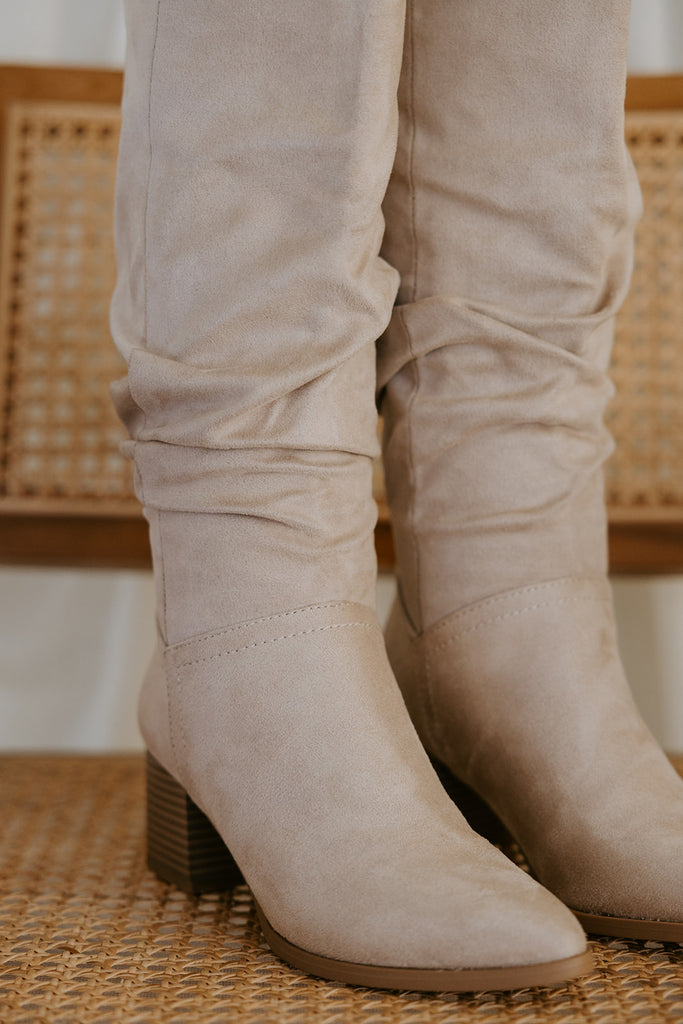 The Fall Slouch Boot - Clay