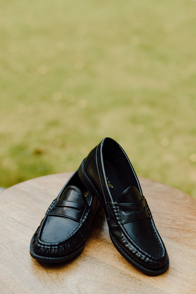 Classic Penny Loafers - Black
