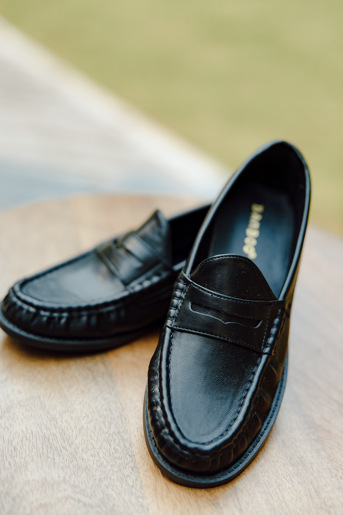 Classic Penny Loafers - Black