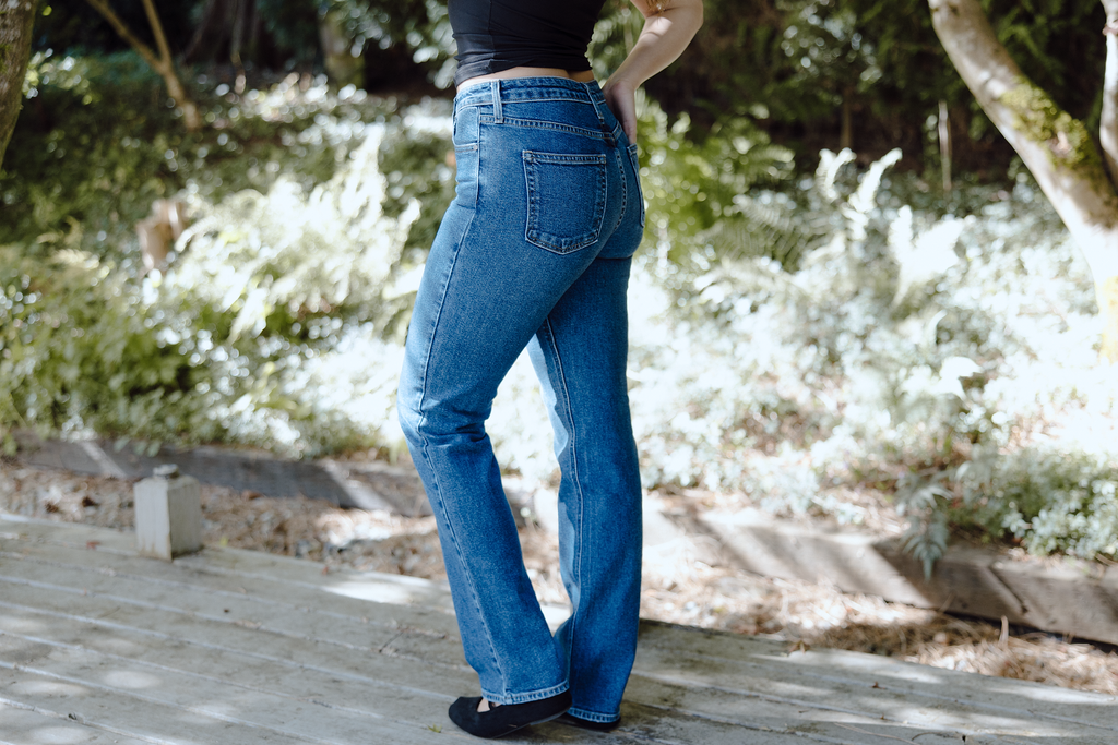 Stovepipe Straight - Dark Denim