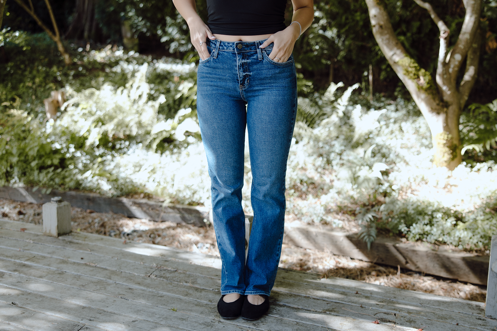 Stovepipe Straight - Dark Denim