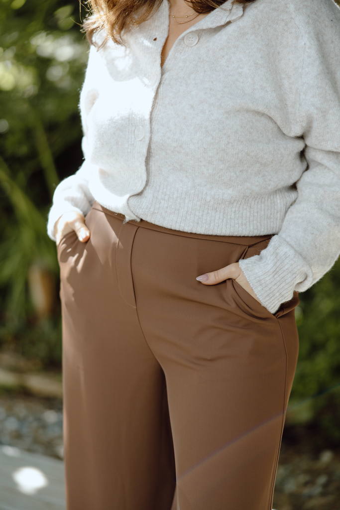 Dress Pant - Wide Leg - Mocha