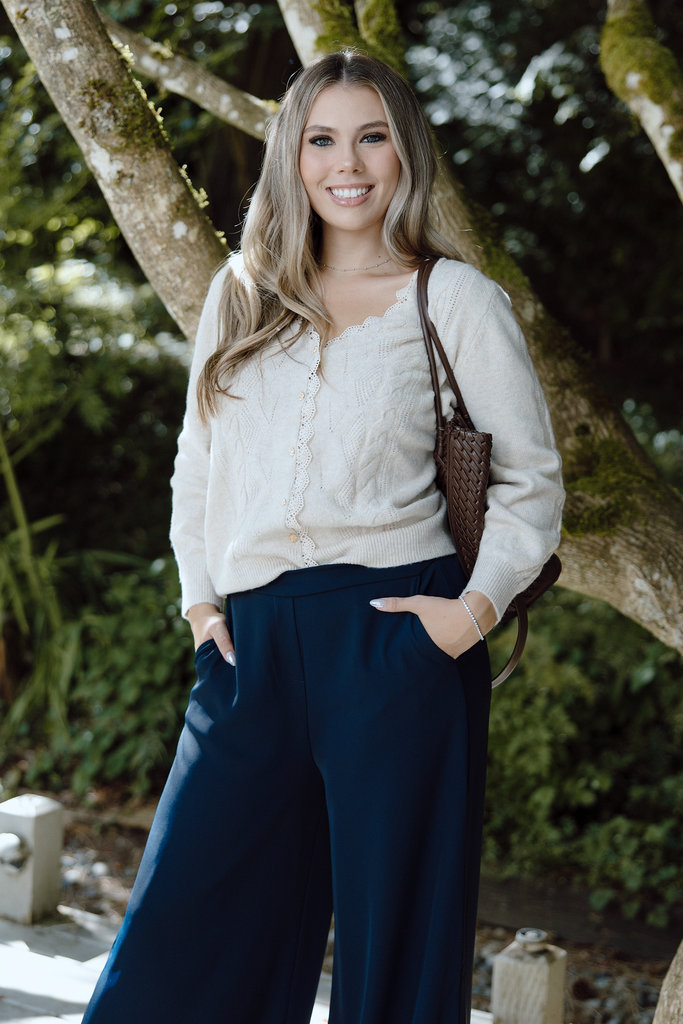 Dress Pant - Wide Leg - Navy