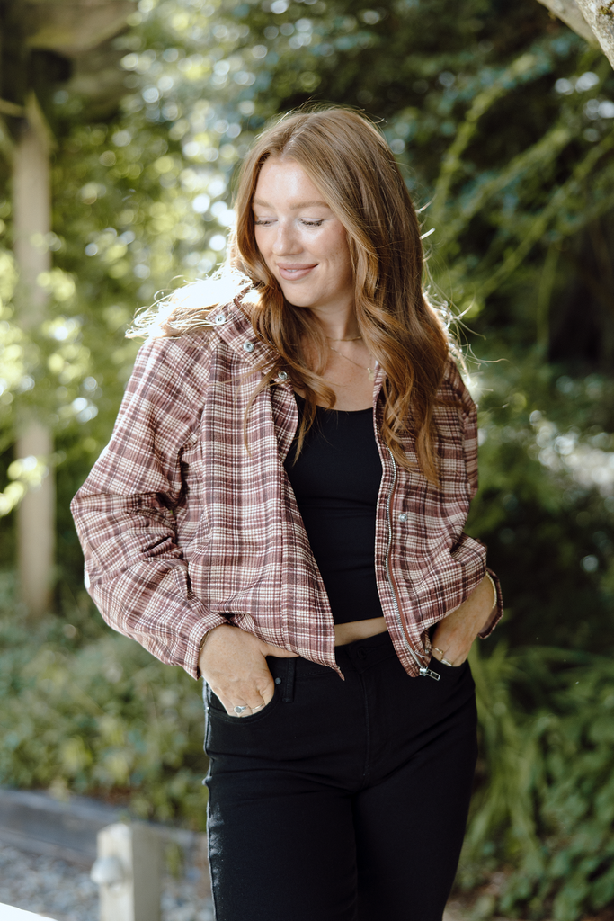 Funnel Lightweight Jacket - Coffee Red