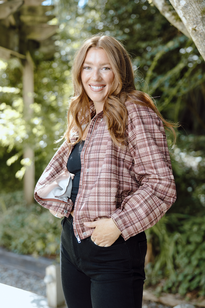 Funnel Lightweight Jacket - Coffee Red
