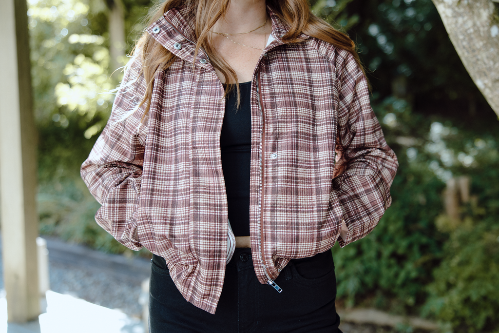 Funnel Lightweight Jacket - Coffee Red