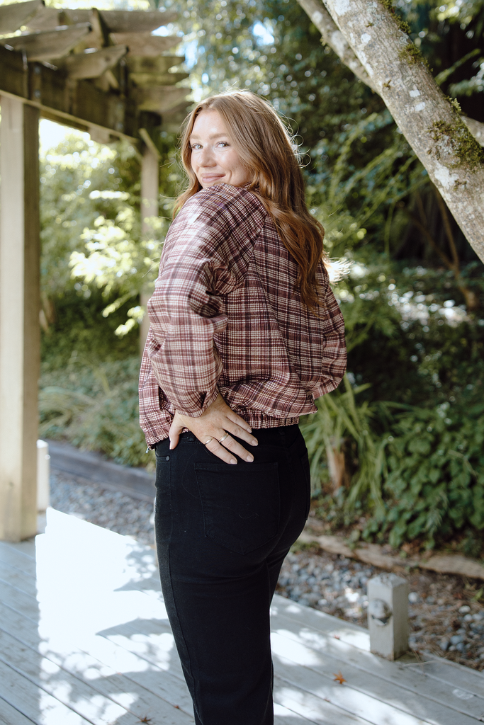 Funnel Lightweight Jacket - Coffee Red