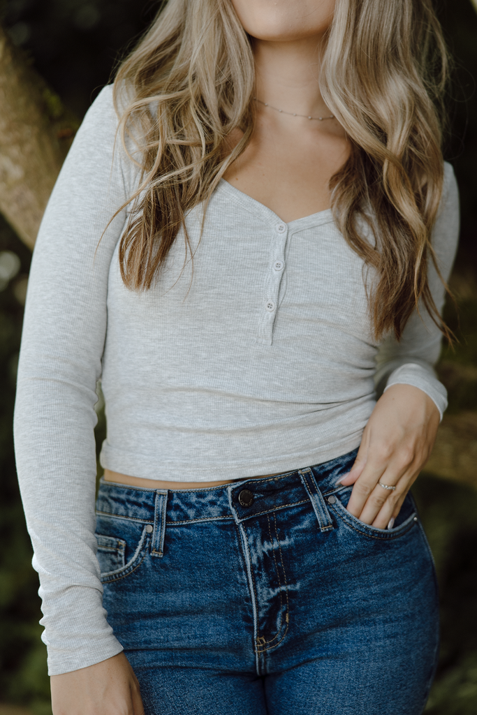 Classic Henley - Grey