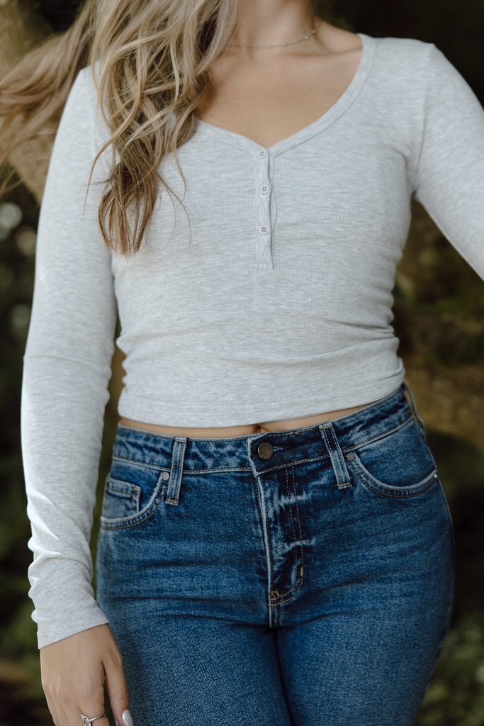 Classic Henley - Grey