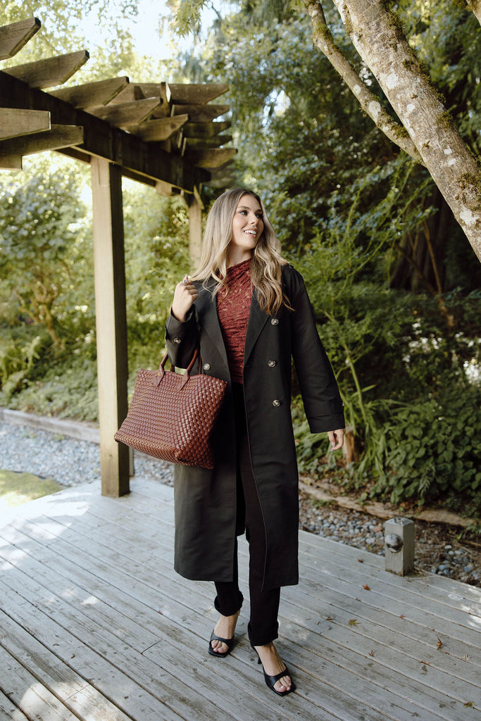 Long Trench Chloe - Black