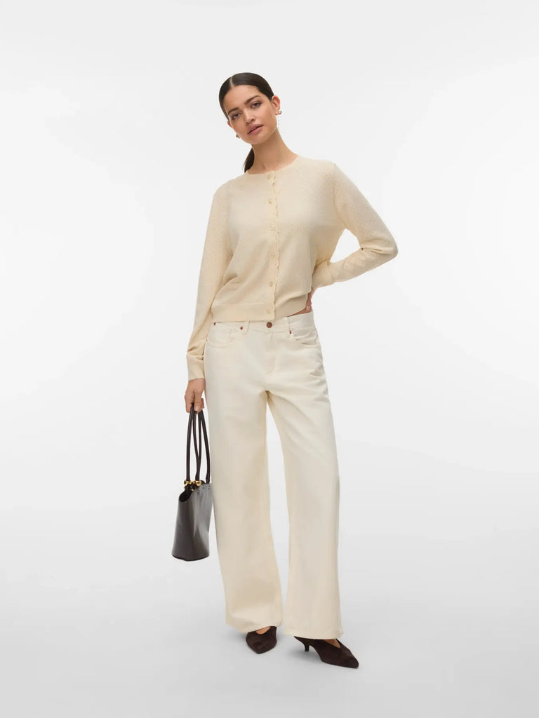 Pointelle Cardigan - Birch