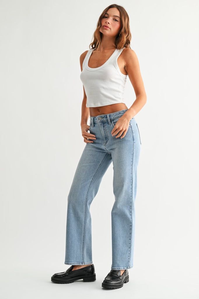 Straight Leg Denim - Light