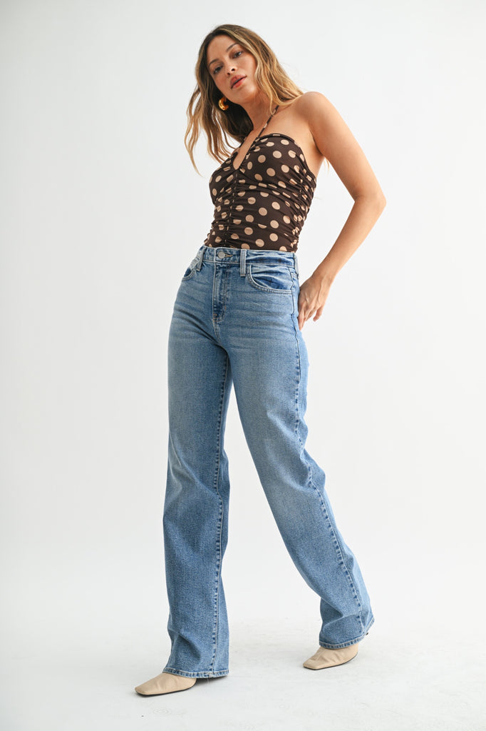 Longer Length Straight Denim - Medium