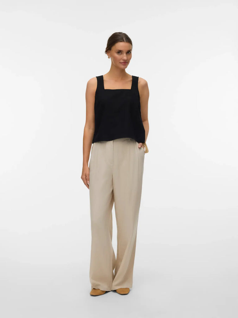 Square Neck Tank - Black