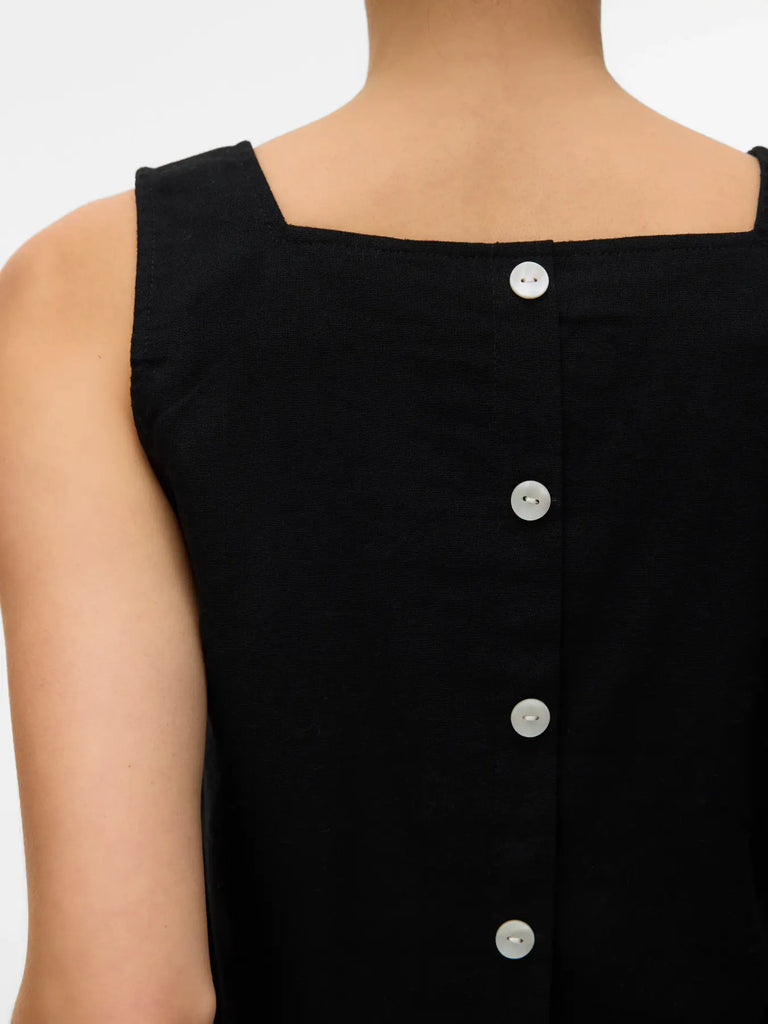 Square Neck Tank - Black